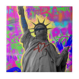 Urban Liberty Modern Artistic Collage Kakelplatta