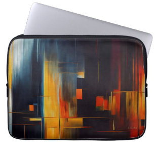 Urban Lights Abstrakt Geometri Laptop Fodral