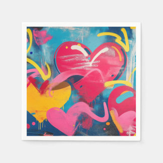 Urban Love: Graffiti Hearts Pappersservett