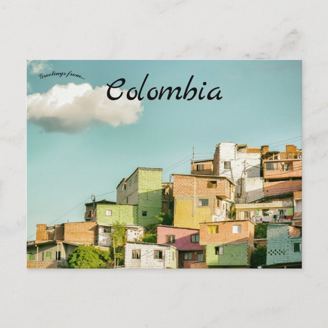 Urban Medellin Colombia vykort (Framsida)