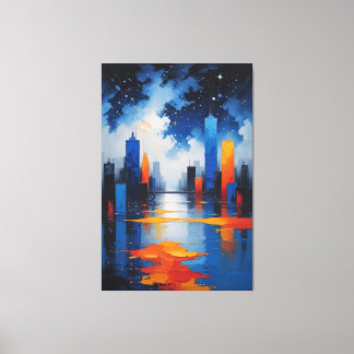 Urban Mirror of Stillness Canvas Print