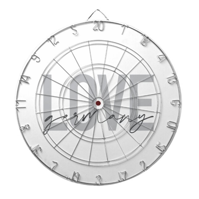 Urban, modern, enkel, coola design Kärlek Tyskland Darttavla (Framsidan)