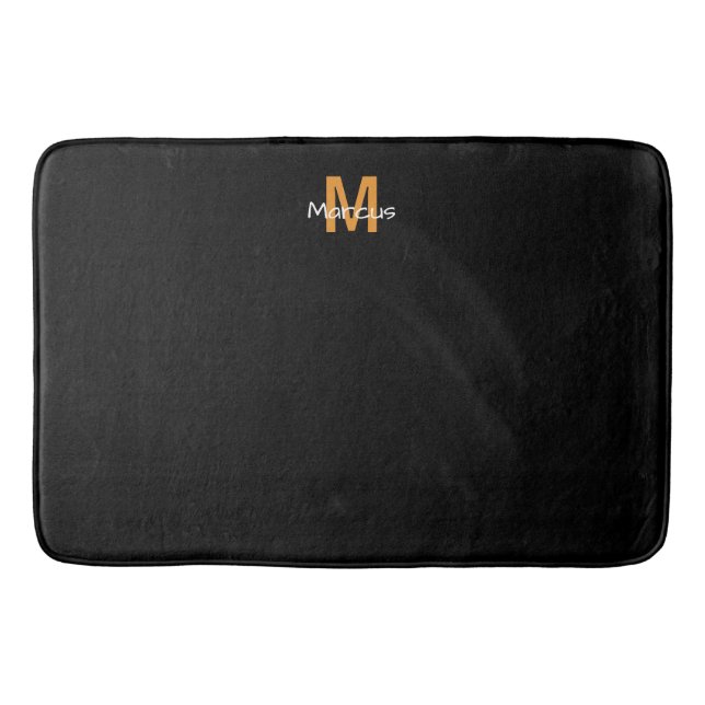Urban Monogrammed Black Chic Badrumsmatta (Framsidan)