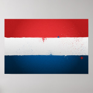 Urban Netherlands Flagga Poster