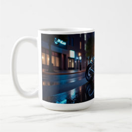 Urban Night Motorcycle Kaffemugg