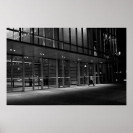 Urban Night Walk i Tokyo - Fotography Print Poster