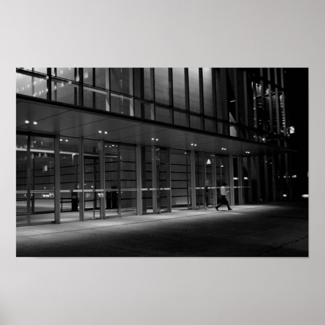 Urban Night Walk i Tokyo - Fotography Print Poster (Framsidan)