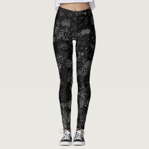 Urban noir-testamentet för aktiv livsstil. leggings