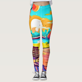 Urban Oas Solnedgångspanorama Leggings