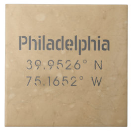 Urban Philadelphia Karta samordnare Kakelplatta