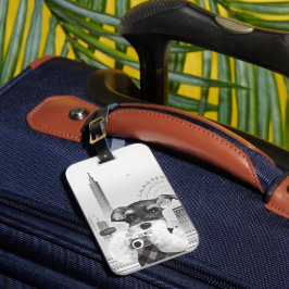 Urban Photographer: Schnauzer in Taipei City Bagagebricka