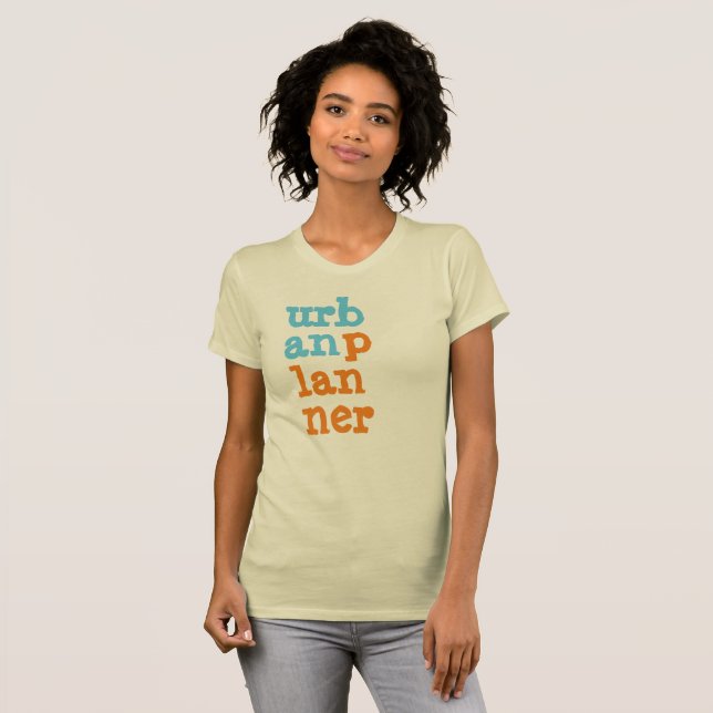Urban Planner Brev T Shirt (Hel framsida)