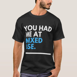 Urban Planner Mied Användning Utveckling Blå famil T Shirt