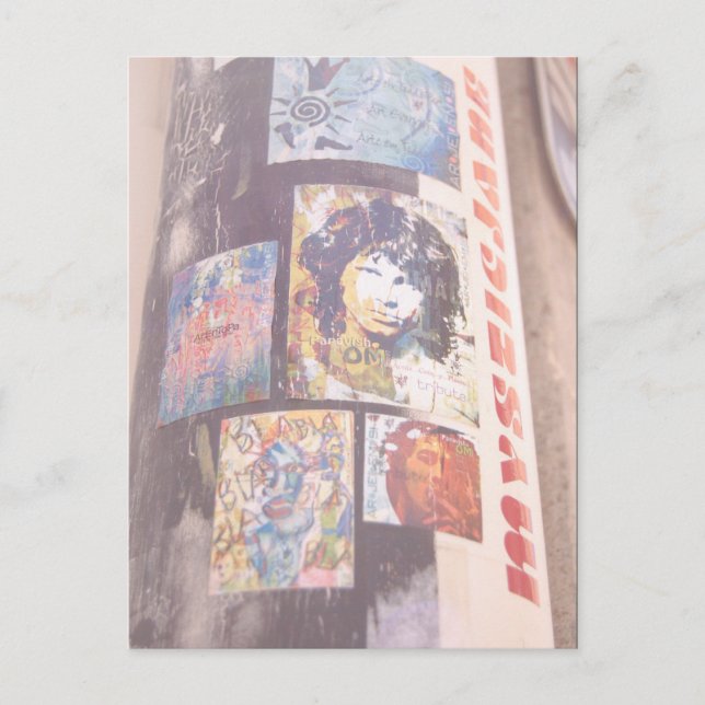 Urban Pole w/Ads Vykort (Framsida)