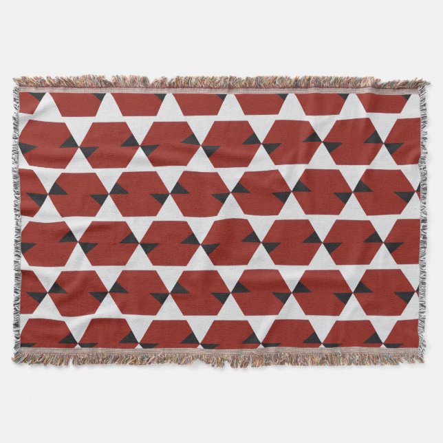 Urban Pulse Geometric Seamless Mönster Filt (Framsidan)