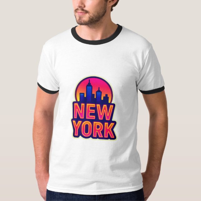 Urban Pulse: New York Ljus T Shirt (Framsida)