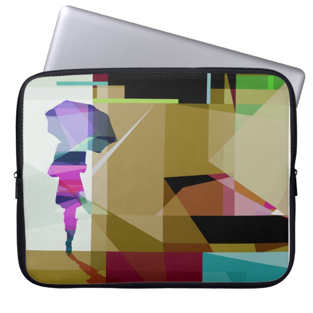 Urban rain - laptop case fodral (Framsidan)