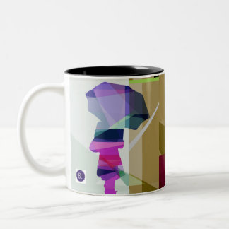Urban rain mug3- black inside Två-Tonad mugg