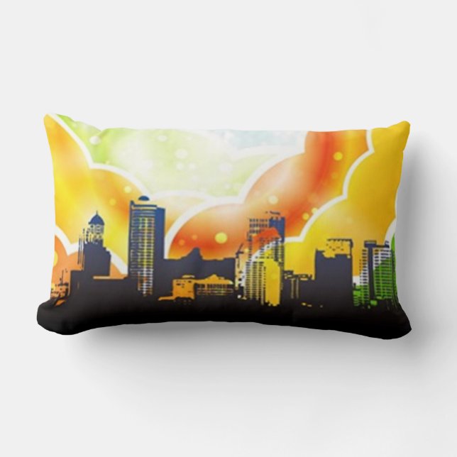 Urban Rainbow Pillow Lumbarkudde (Framsida)