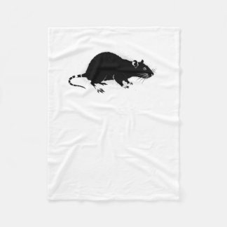 Urban Råtta Stencil Graffiti Art Sticker Fleecefilt