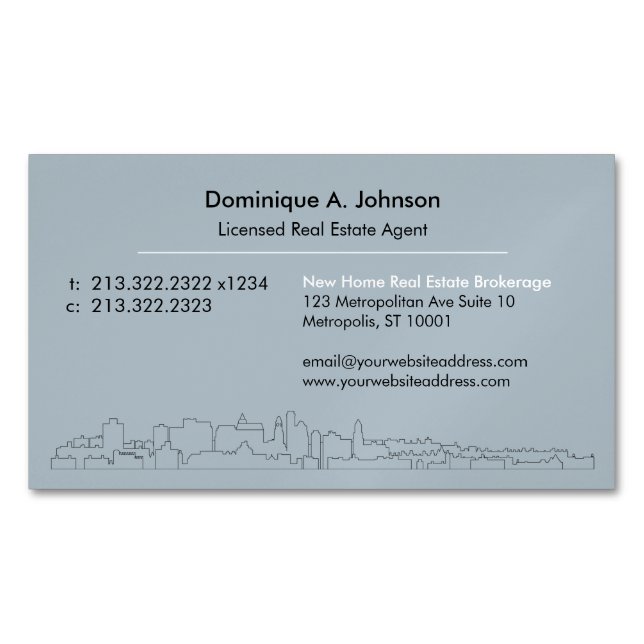 Urban Real Gods Anpassningsbar Magnetic Affärskort Magnetiska Visitkort (Framsida)