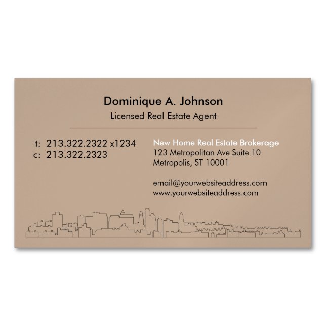 Urban Real Gods Anpassningsbar Magnetic Affärskort Magnetiska Visitkort (Framsida)