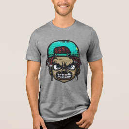 Urban Rebel: Graffiti Stil Ansikte T Shirt