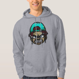 Urban Rebel: Graffiti Style Ansikte Hoodie