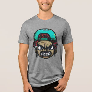 Urban Rebel: Graffiti Style Ansikte T Shirt