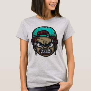 Urban Rebel: Graffiti Style Ansikte T Shirt