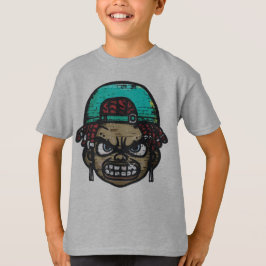 Urban Rebel: Graffiti Style Ansikte T Shirt