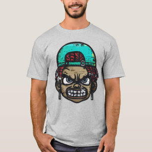 Urban Rebel: Graffiti Style Ansikte T Shirt
