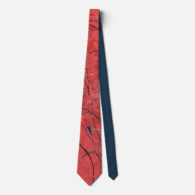 URBAN RED NAVY OXFORD UNIVERSITETEN UK OUTLINE KAR SLIPS (Framsida)
