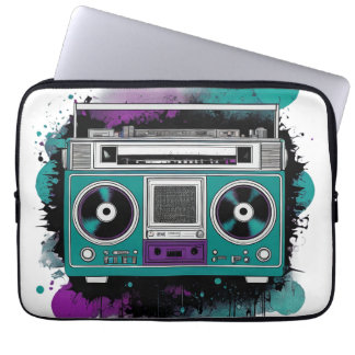 Urban Retro Stil: Ghetto Blaster Laptop Fodral
