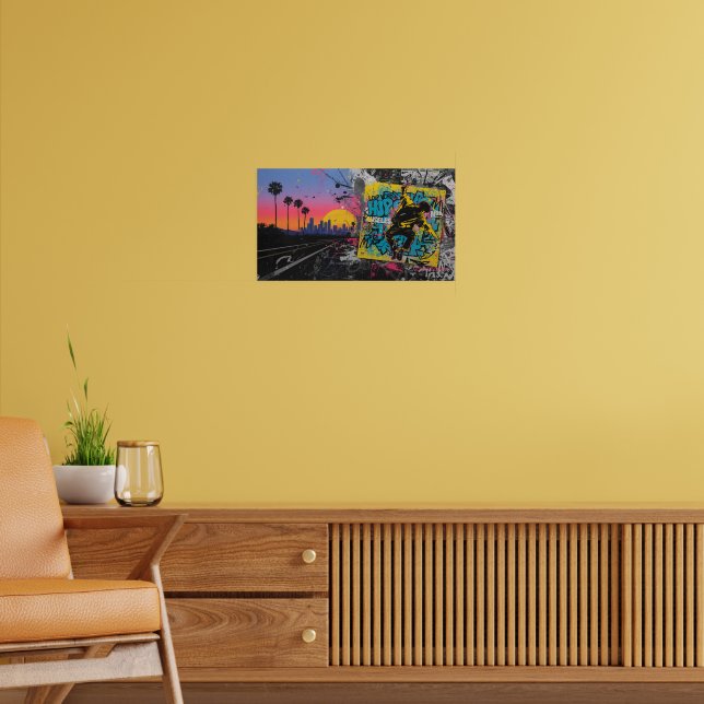 Urban Rhythms: Los Angeles i Rörelse Poster (Vardagsrum 2)