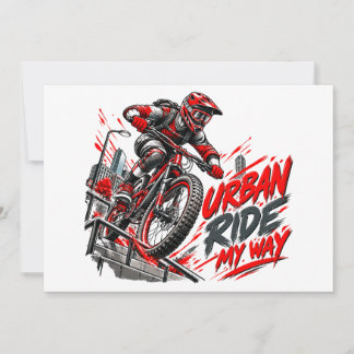 Urban Ride My Way – Extrem Stadscykel Mountainbike Tack Kort