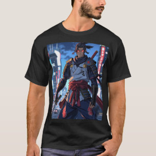 Urban Ronin: Neon Samurai Anime T-Shirt