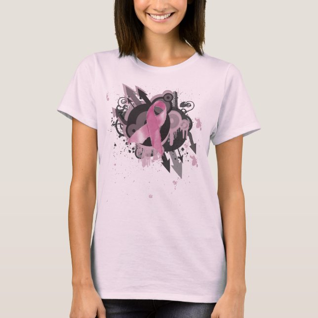 Urban Rosa Ribbon T-shirt (Framsida)