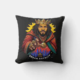 Urban Royalty Born To Rule Kung Grafisk Herr T-Shi Kudde