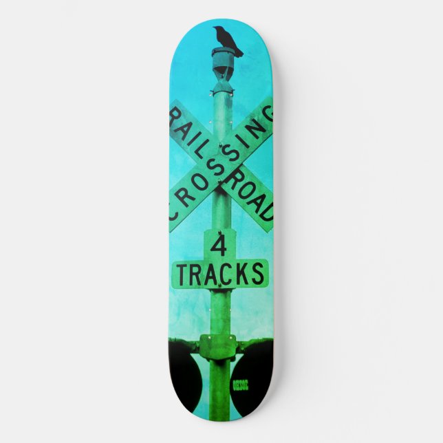 Urban Rustik Stadsmiljö Väntar Skateboard (Framsida)