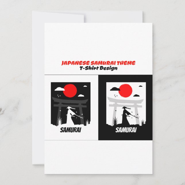 Urban samurai inbjudningar (Framsida)