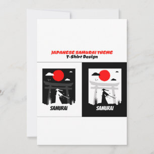Urban samurai inbjudningar