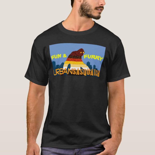Urban Sasquatch - Hårig Rand - Bear Pride T Shirt (Framsida)