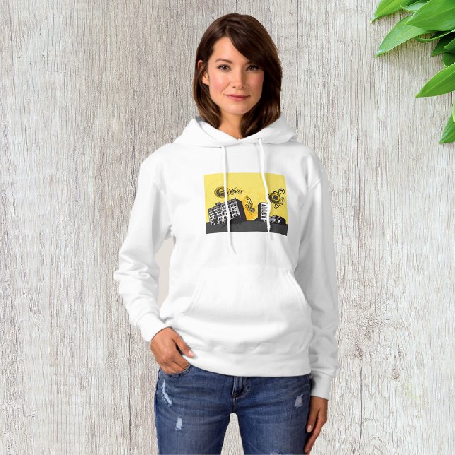 Urban Scene Womens Hoodie T Shirt (Skapare uppladdad)