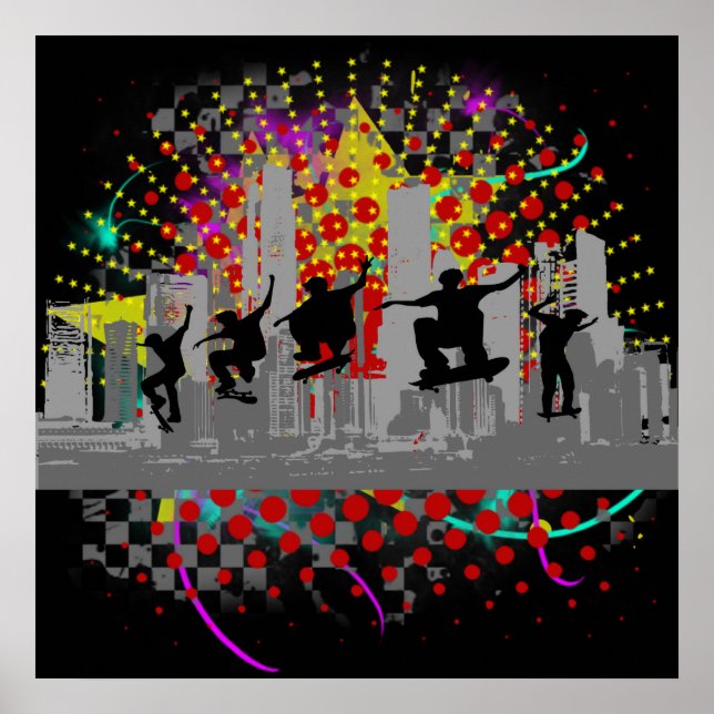 Urban Skateboarding Poster (Framsidan)