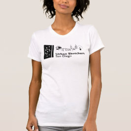 Urban Sketchers San Diego logotyp t-shirt