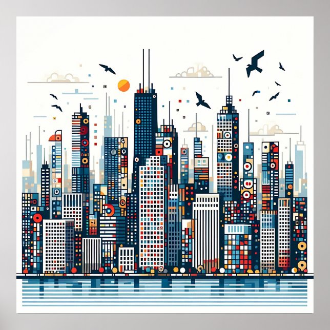 Urban Skyline Poster (Framsidan)