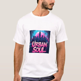 Urban Soul Graffiti Art | Neon Streetwear Digital T Shirt