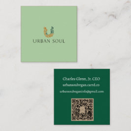 Urban Soul Vegan Fyrkantigt Visitkort