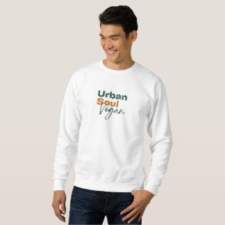 Urban Soul Vegansk Minimalist Hälsa och Välbefinna Lång Ärmad Tröja